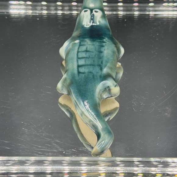 McCarty Pottery Jade Alligator Figurine - Picture 2 of 5